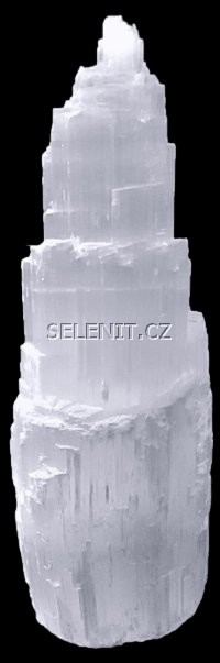 selenitov lampa (sekan a vrtan kus selenitu) vysok 40 cm
